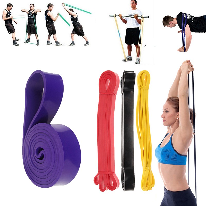 Pull Up Resistance Body Stretching Band Loop Power Gym Fitness