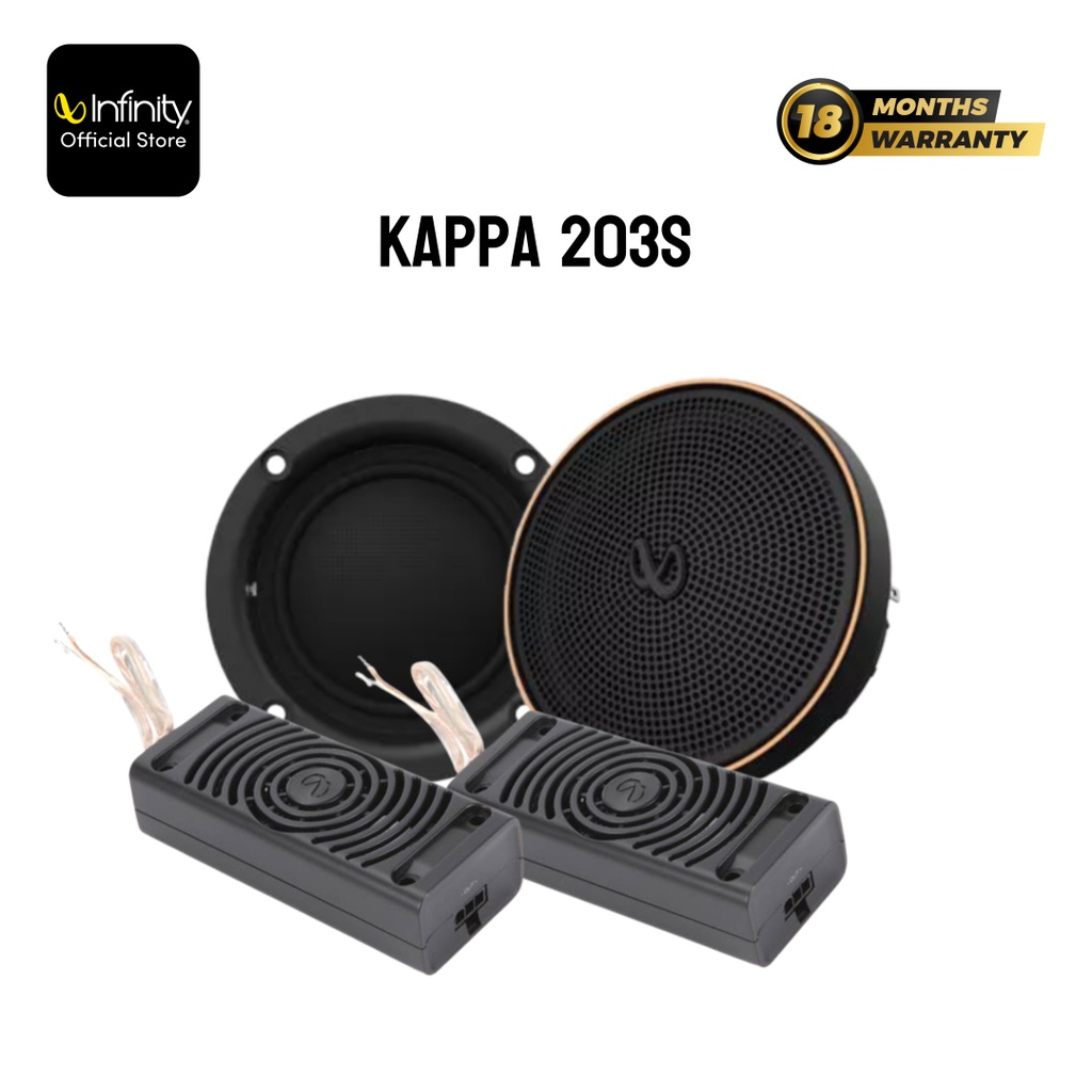 Infinity KAPPA-20MX Kappa 2 Inch car Audio midrange with bandpass Crossover  Enclosure : : Electronics