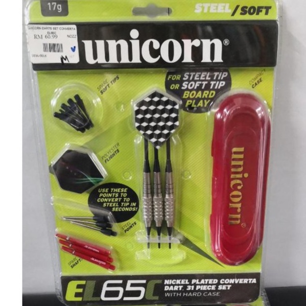 Unicorn Steel-Soft Tip Converta Darts Set 17g