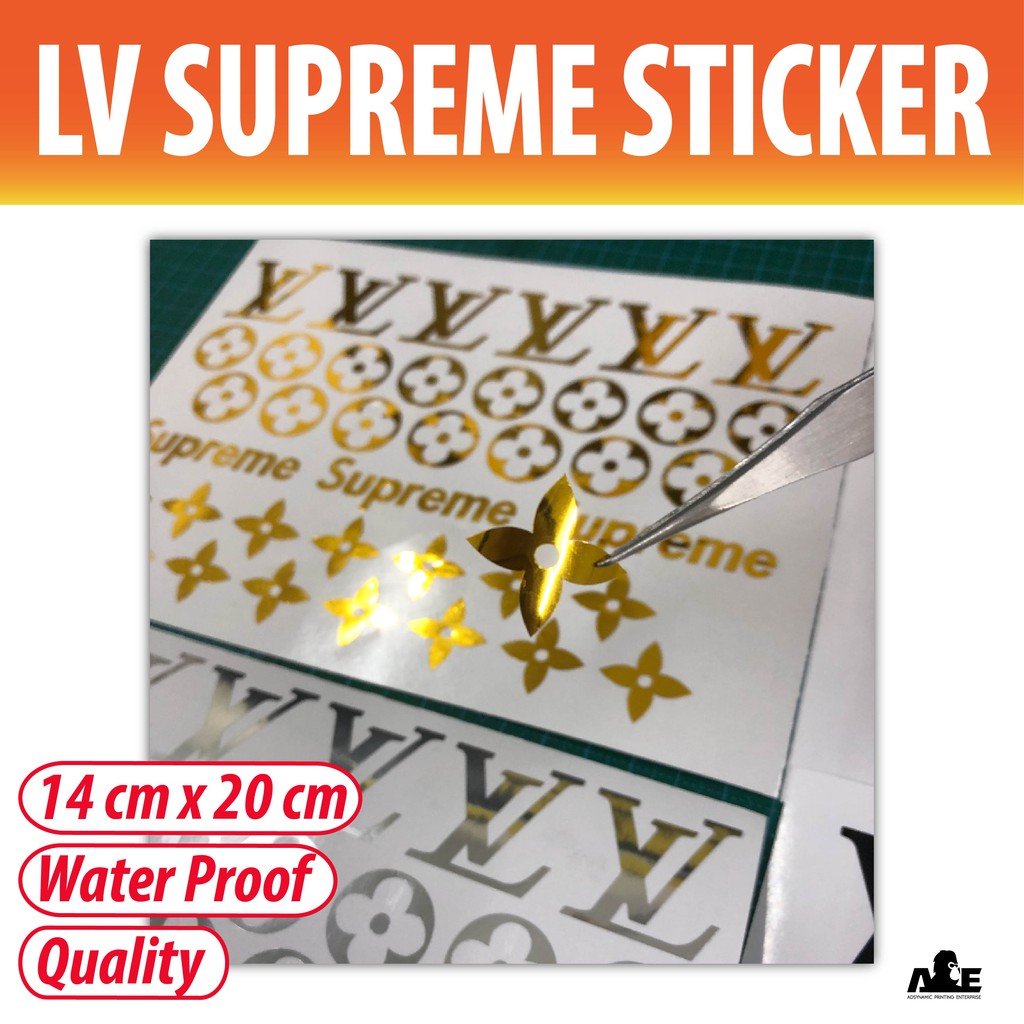 Supreme x outlet louis vuitton sticker