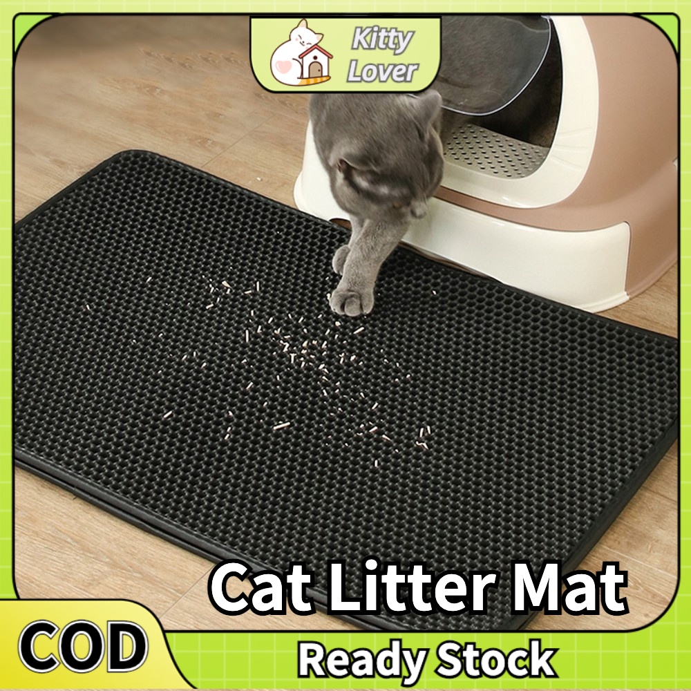 Double layer cat litter 2025 mat with free shovel