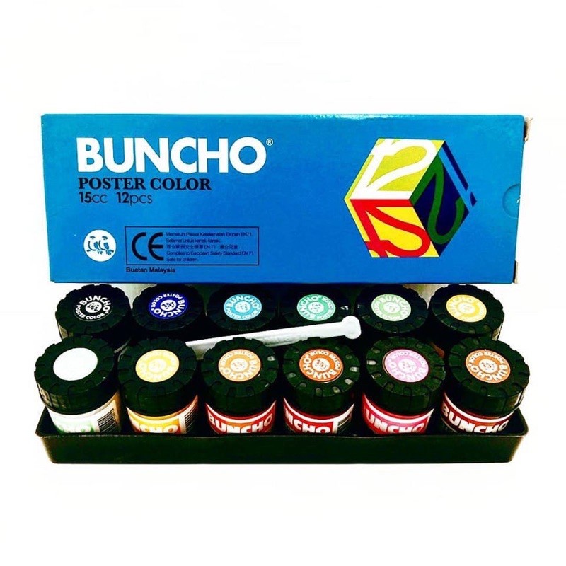 Buncho Poster Color (12 Color/Box)