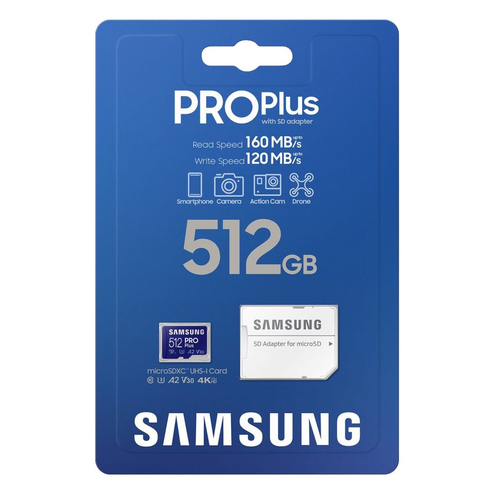 PRO Plus + Adapter microSDXC 512GB Memory & Storage - MB-MD512KA