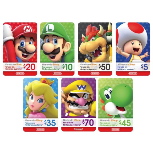 Nintendo eshop card deals usd