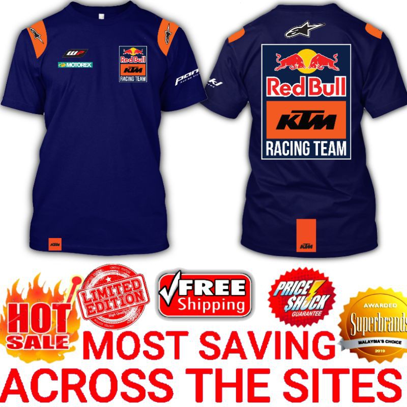 T shirt ktm red bull sale