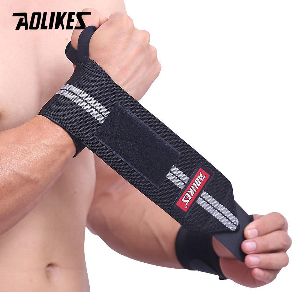 AOLIKES 1 Pair Men Women Gym Half Finger Sports Fitness Exercise Training  Wrist Gloves Anti-slip Resistance Weightlifting Gloves