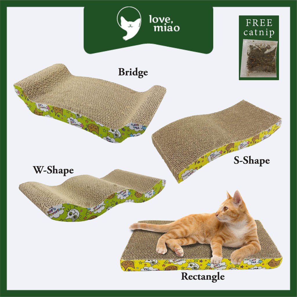 S shaped cat on sale scratcher