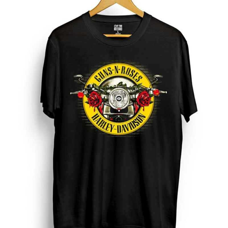 Guns T-Shirt N ROSES HARLEY DAVIDSON | Shopee Malaysia