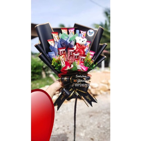 Coklat Bouquet Bajet RM20 ❤🌹 . Harga - Choco Wrapper Gift