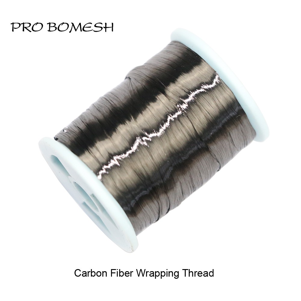 PROBOMESH 1.5m/Spool Carbon Fiber Wrapping Thread Spinning Rod Casting Rod  DIY Fishing Rod Building Material Repair