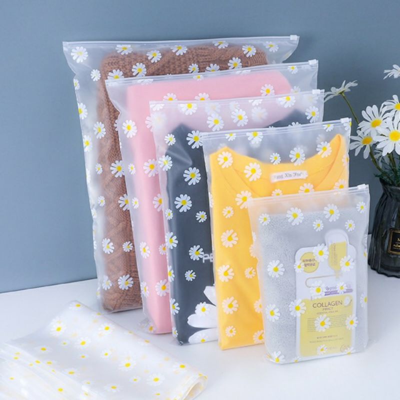 Frosted plastic zipper online bags