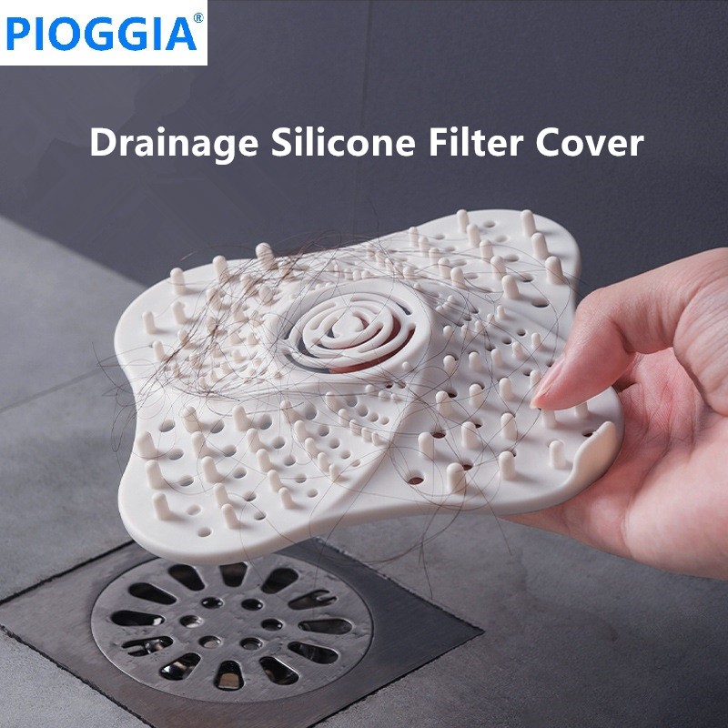 Silicone Floor Drain Toilet Floor Sink Filter Shower Protection Stopper  Bean Sprouts Anti-Smell Cover Bean