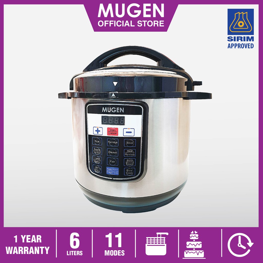 OFFICIAL STORE Mugen 6L Pressure Cooker Kitchen Appliances