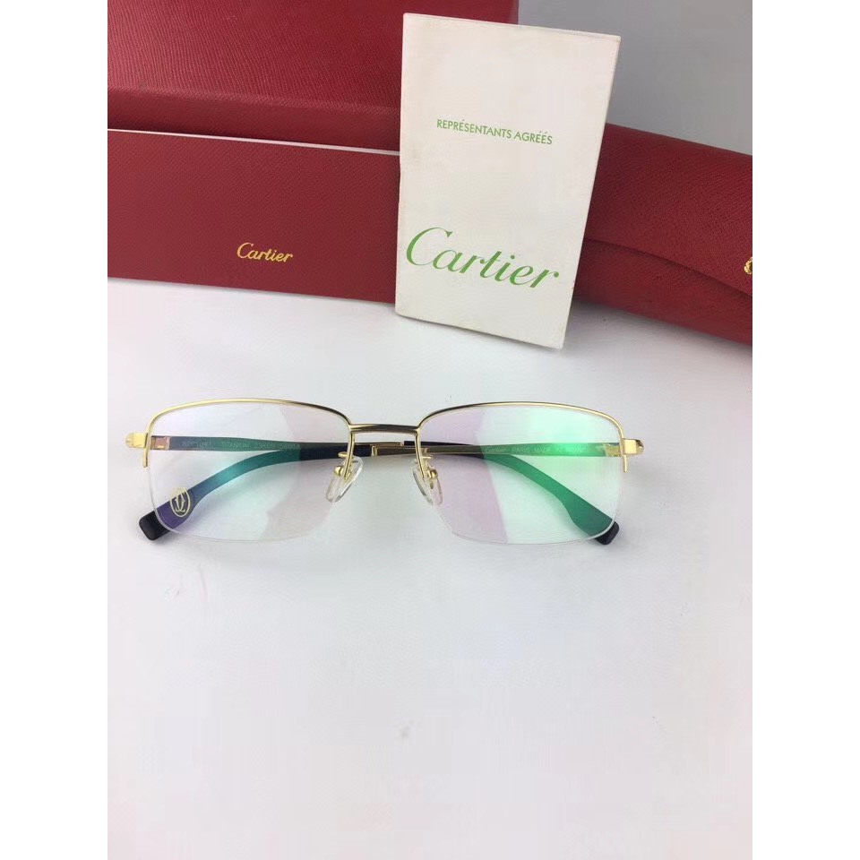 Cartier pure titanium ultralight half frame business glasses