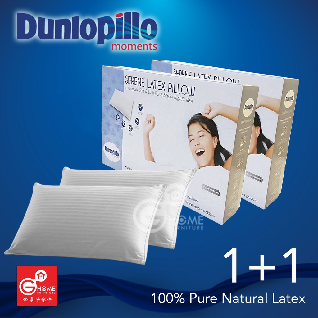 Dunlopillo Serene 100 Pure Latex Pillow 1 1 Shopee Malaysia