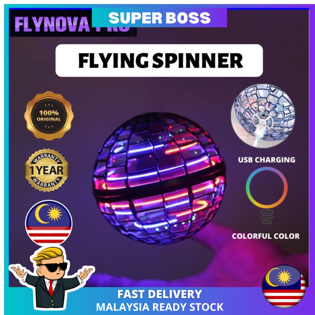 Flynova Pro Flying Spinner Ball Ufo Boomerang Soaring Flying Orb