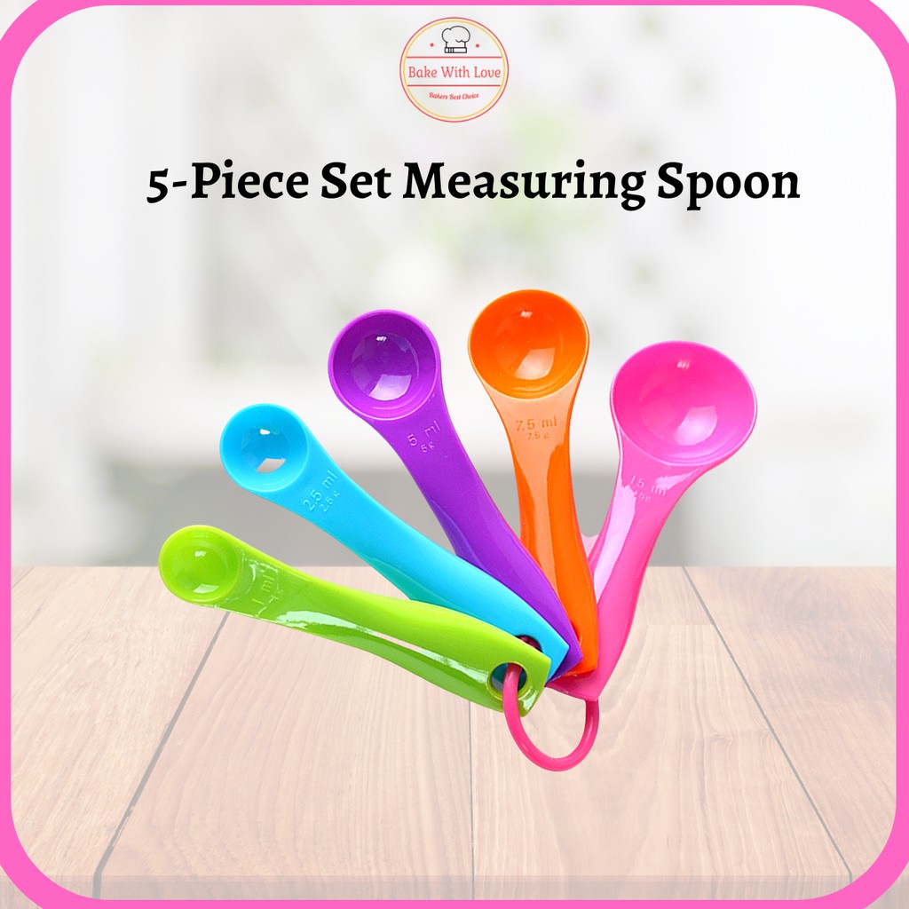 5pcs/set Measuring Spoon Colorful Plastic Measure Spoon (Size 1ML