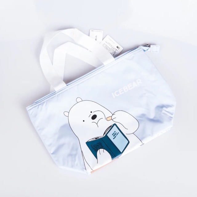 We bare bears on sale miniso tote bag