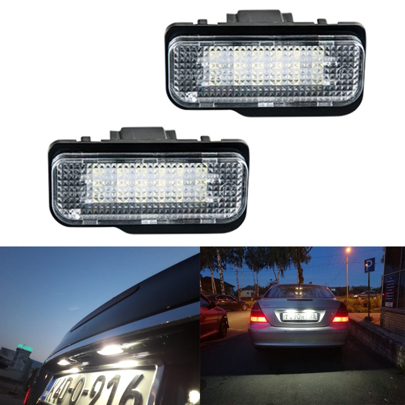 W211 license store plate light