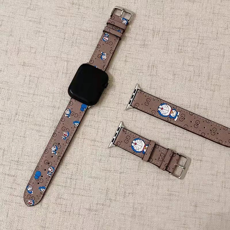 Gucci GUCCI Doraemon Strap Apple Watch Watch Strap Leather