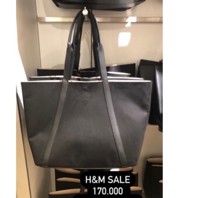 Black tote bag h cheap and m