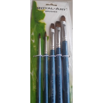 Pebeo Wood Color Long Pole Nylon/Bristles Brush 4/8pcs Watercolor