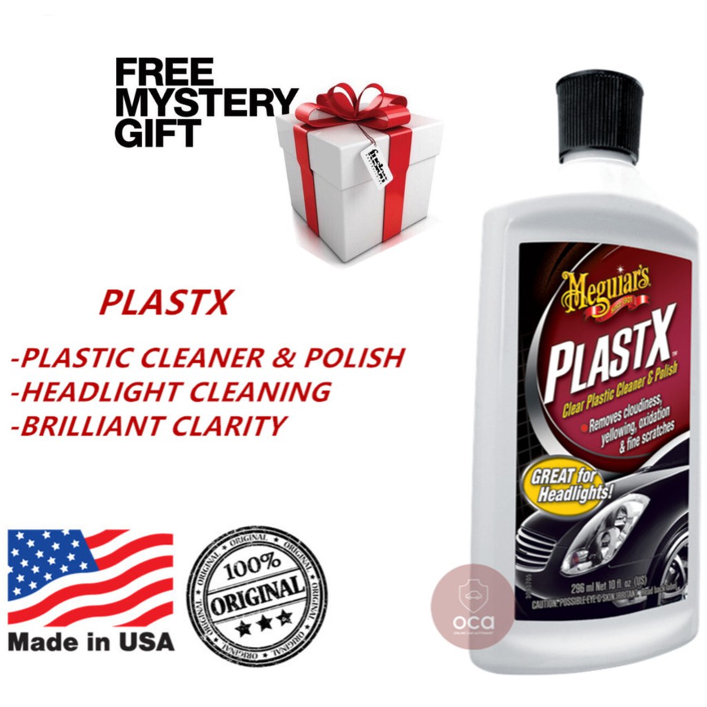 Plastic Polish Meguiar's PlastX Clear Plastic Cleaner and Polish, 296ml -  G12310 - Pro Detailing