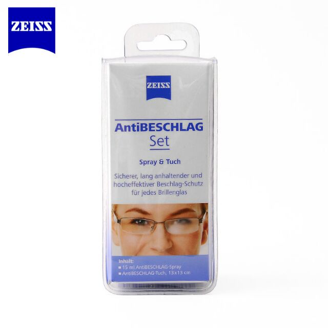 ZEISS AntiBeschlag Set (15ml Spray + 1 Tuch 13x13cm) - Beschla