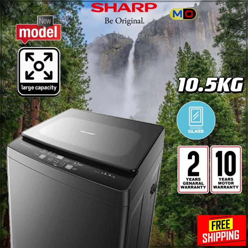 sharp 10.5 kg washing machine