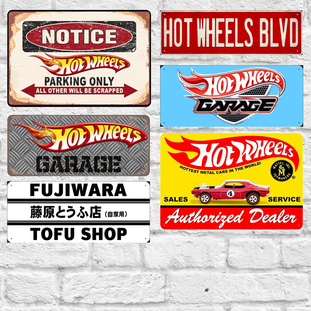 Hot wheels metal 2025 sign