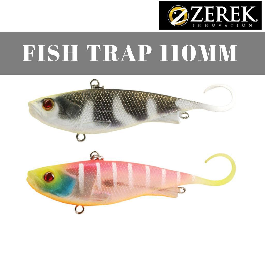 95mm Zerek Weedless Fish Trap Soft Vibe Fishing Lure - 18gm Soft Plastic  Lure