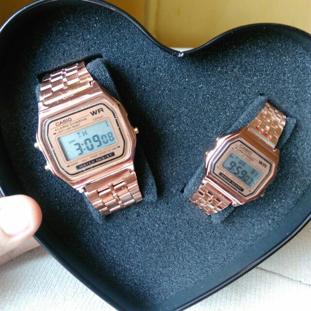 JAM VIRAL CASIO ROSE GOLD COUPLE SET Shopee Malaysia