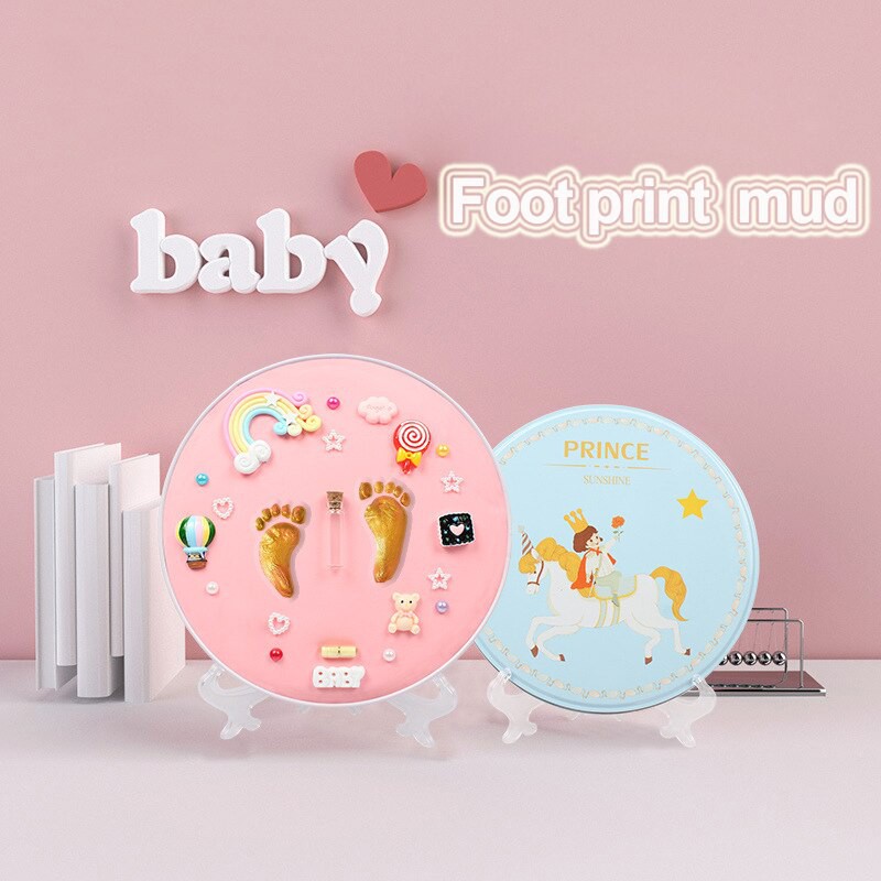 Baby Handprint Footprint Photo Picture Frame Kit Baby Clay Molds