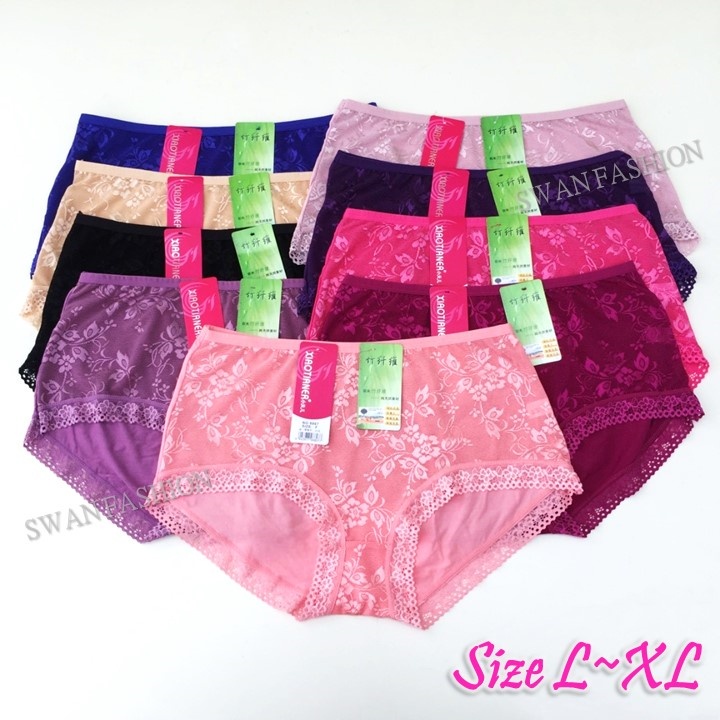 Lace Panties Women Comfy Underwear L Xl Low Rise Briefs Ladies