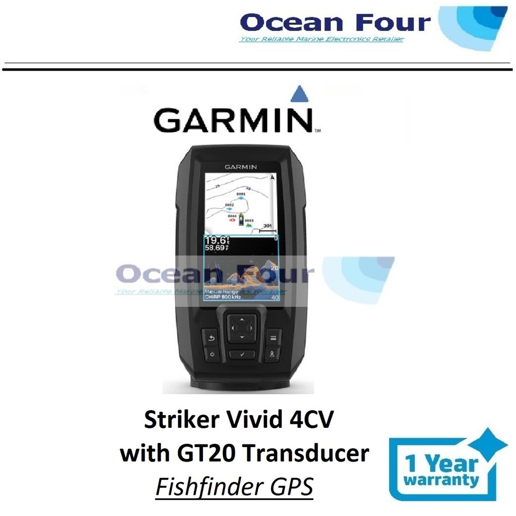 Garmin Striker Vivid 4CV with GT20 TM Transducer Fishfinder GPS