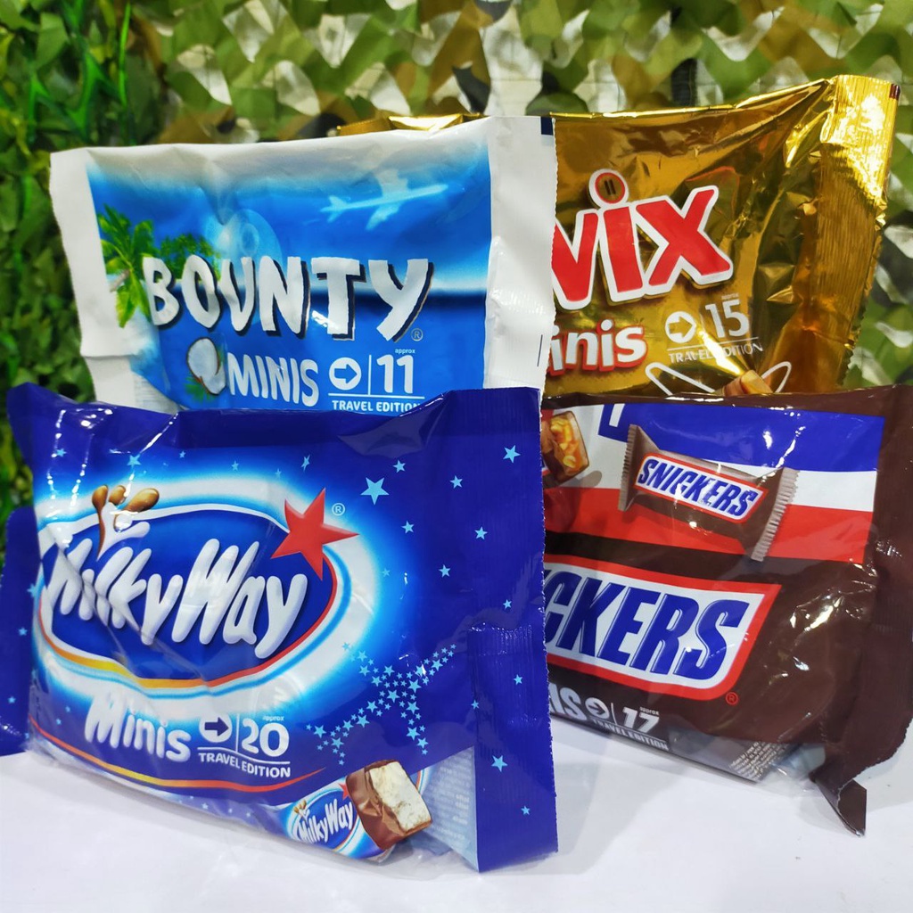 🇬🇧 BOUNTY/MILKYWAY /SNICKERS / TWIX / MARS Minis Funsize Sharebag |  Shopee Malaysia