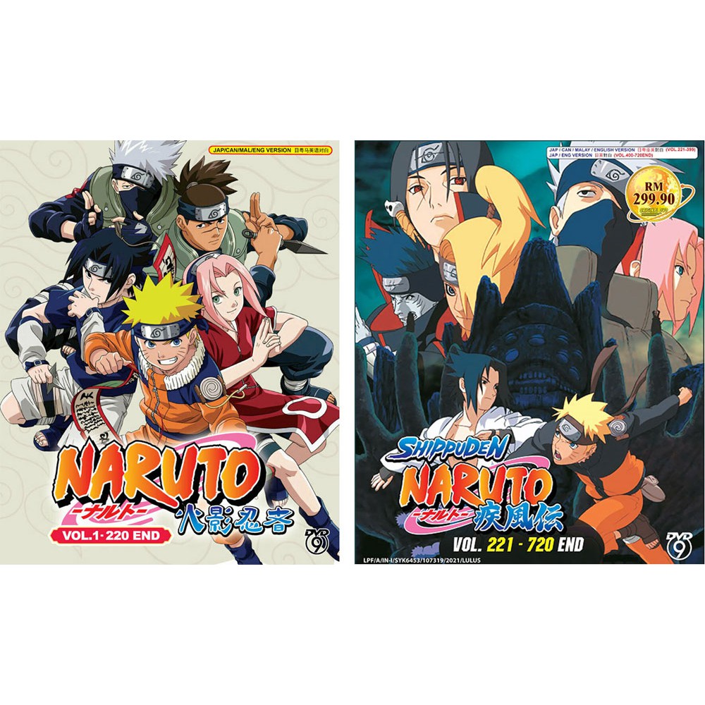 ANIME DVD~NARUTO + NARUTO SHIPPUDEN COMPLETE SERIES VOL.1-720 END ENGLISH  DUBBED | Shopee Malaysia