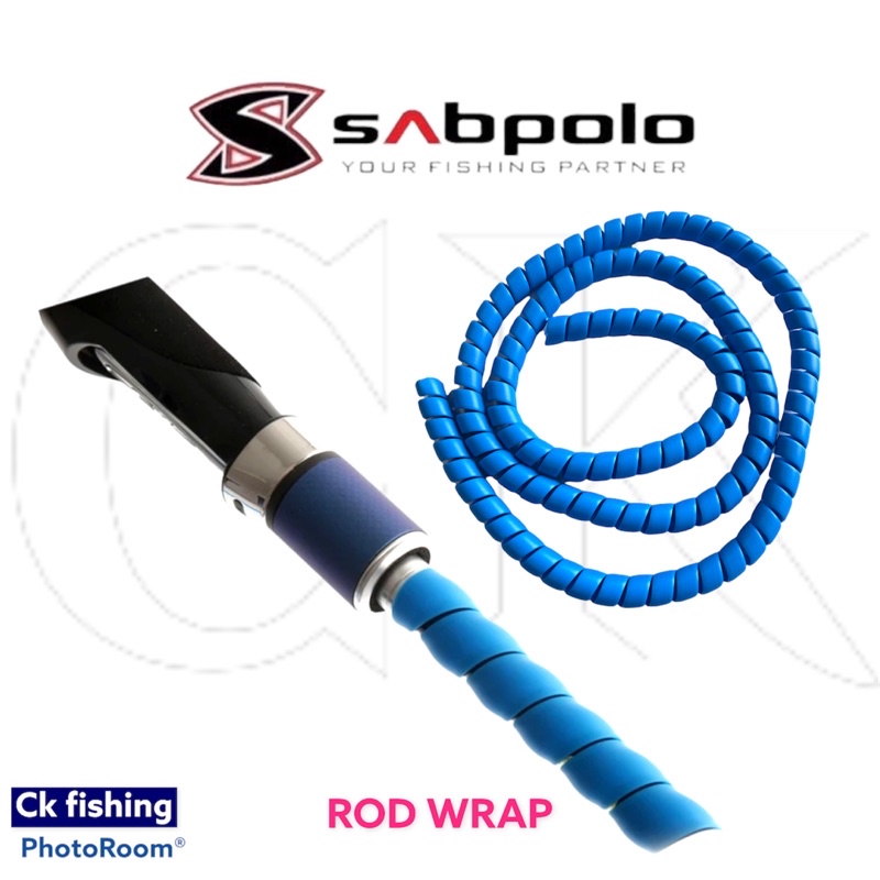 Sabpolo Spiral Wrap Model SSW 110cm / Fix All Size Diameter Casting &  Jigging Fishing Rod Protect Wrap / Pancing