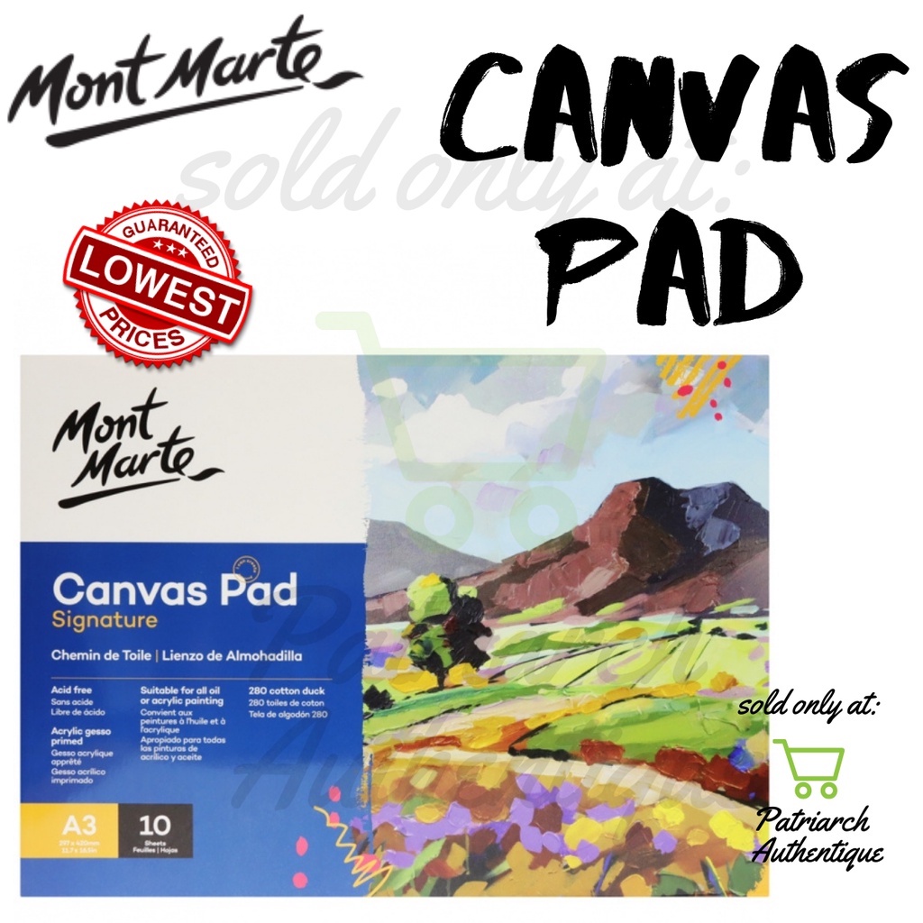 Mont Marte Canvas Pad 10 Sheet