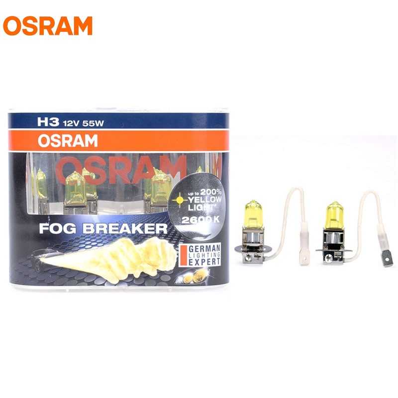 Halogen Systemosram H7 55w 2600k Yellow Halogen Headlight Bulbs 2pcs - Fog  Breaker