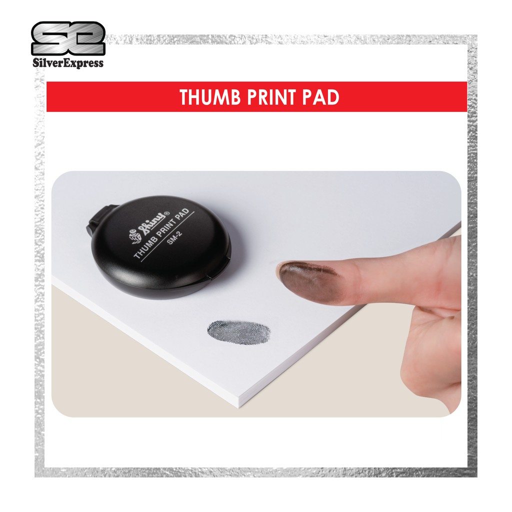 THUMB PRINT PAD / SM2 SHINY / SM-2 / PAD JARI / FINGER PRINT PAD / REFILL  INK / PAD REFILL INK / E1619 / E-161-9