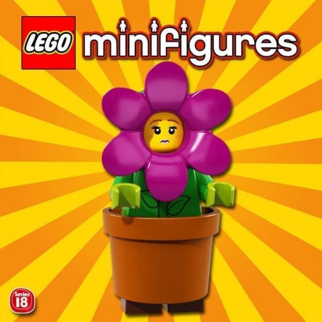 Lego minifigures flower online pot girl