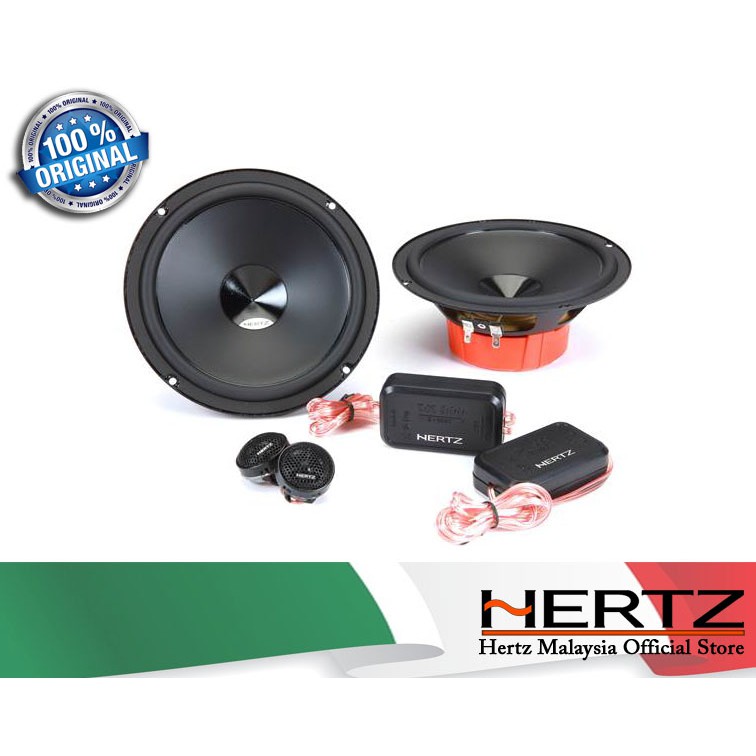 Hertz DPower 4 DPower Series 4 Channel Amplifier Hertz DSK 165.3 Dieci  Series 6.5 2-Way Component Hertz DCX 165.3 Dieci Series 2-Way Coaxial  Speakers