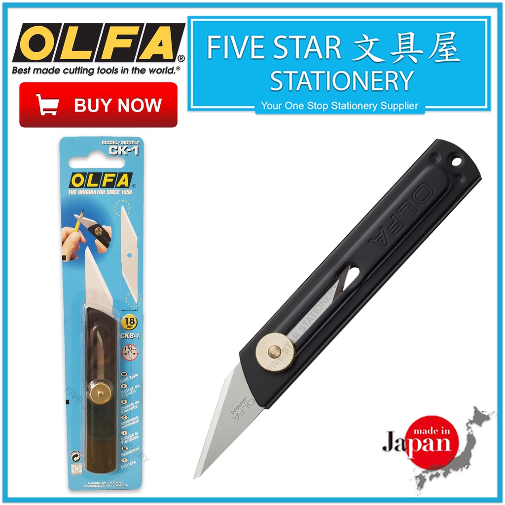 Olfa CK-1 18 mm Craft Cutter Black