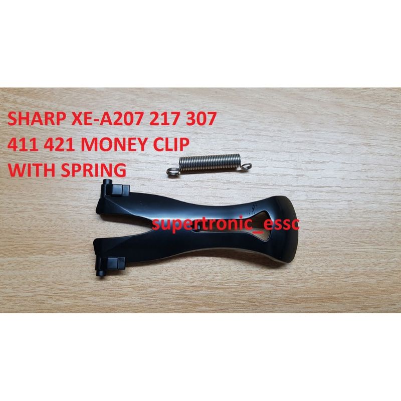 PARTS) NEW MONEY CLIP WITH SPRING FOR SHARP XE-A207 XE-A217 XE-A307 ER-A411  ER-A421 Shopee Malaysia