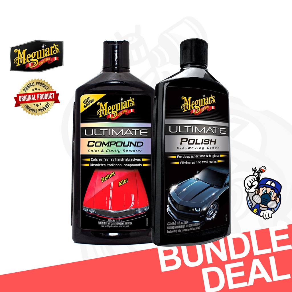 G-17216 by MEGUIAR'S - Ultimate Compound, Safely Restore Color and Clarity,  Liquid, 450 ml Bottle