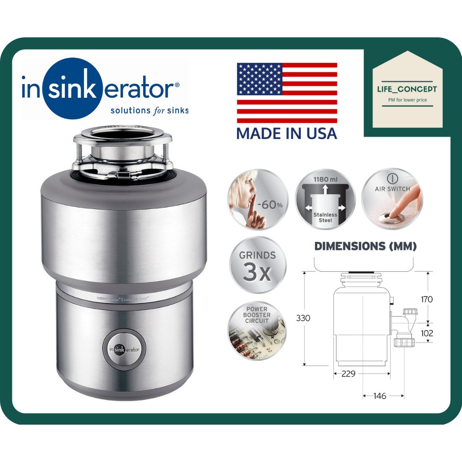 Insinkerator deals 200 evolution