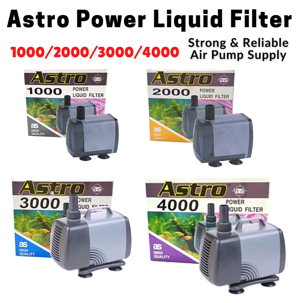 Astro Submersible Water Pump Power Liquid Filter Pump Air 1000