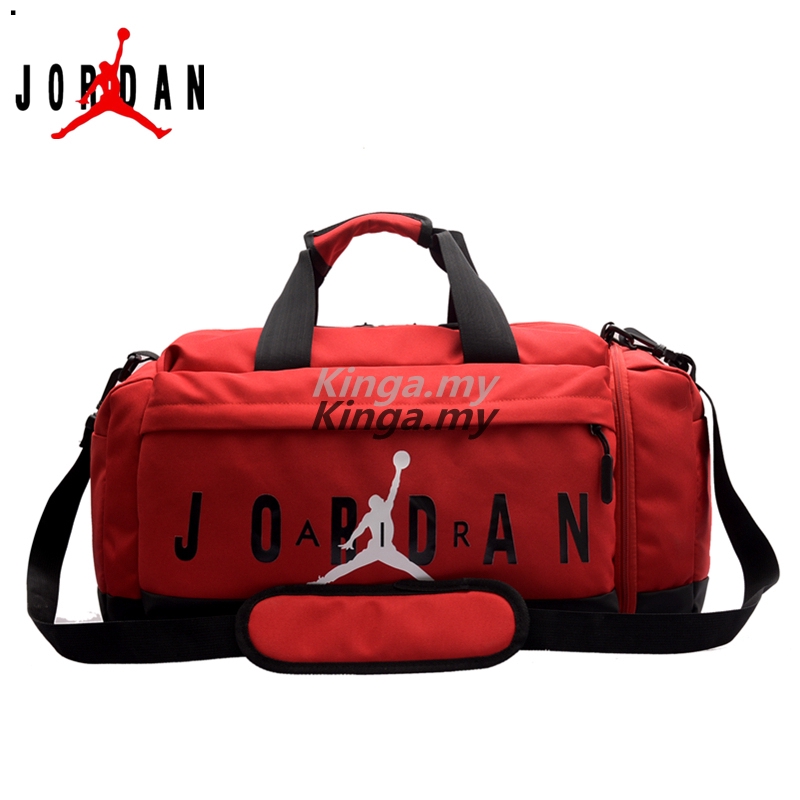 Jordan duffle hot sale bag red