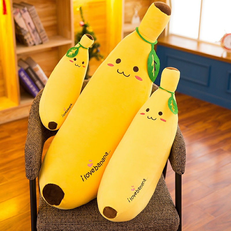 Banana store cuddly toy